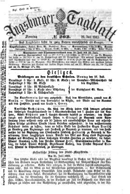 Augsburger Tagblatt Sonntag 26. Juli 1863