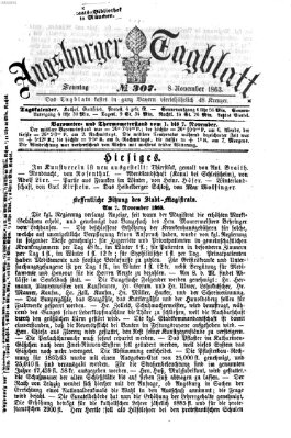 Augsburger Tagblatt Sonntag 8. November 1863