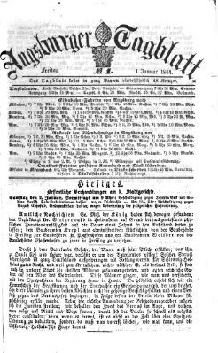 Augsburger Tagblatt Freitag 1. Januar 1864