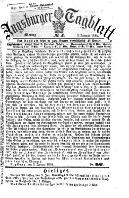 Augsburger Tagblatt Montag 4. Januar 1864