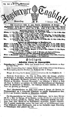 Augsburger Tagblatt Donnerstag 7. Januar 1864