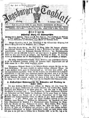 Augsburger Tagblatt Freitag 8. Januar 1864