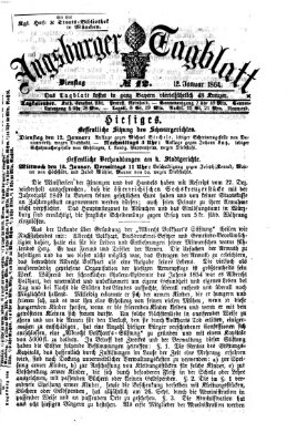 Augsburger Tagblatt Dienstag 12. Januar 1864