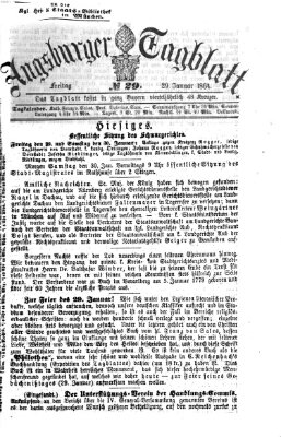 Augsburger Tagblatt Freitag 29. Januar 1864