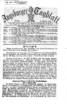 Augsburger Tagblatt Freitag 5. Februar 1864