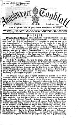 Augsburger Tagblatt Samstag 6. Februar 1864