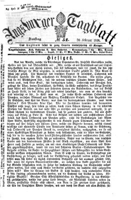 Augsburger Tagblatt Samstag 20. Februar 1864