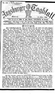 Augsburger Tagblatt Mittwoch 16. März 1864