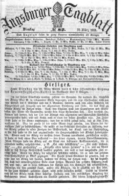 Augsburger Tagblatt Dienstag 22. März 1864