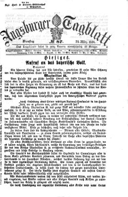 Augsburger Tagblatt Dienstag 29. März 1864