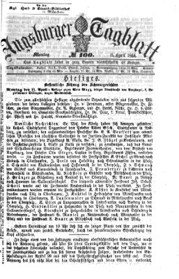 Augsburger Tagblatt Montag 11. April 1864