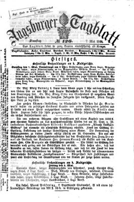 Augsburger Tagblatt Samstag 7. Mai 1864