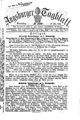 Augsburger Tagblatt Donnerstag 19. Mai 1864