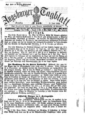 Augsburger Tagblatt Samstag 11. Juni 1864