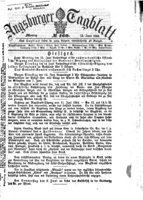 Augsburger Tagblatt Montag 13. Juni 1864