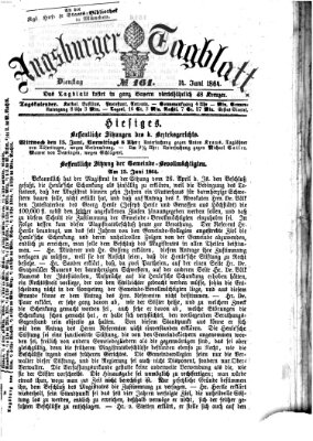 Augsburger Tagblatt Dienstag 14. Juni 1864