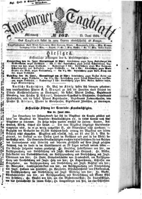 Augsburger Tagblatt Mittwoch 15. Juni 1864