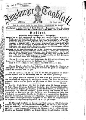 Augsburger Tagblatt Montag 20. Juni 1864