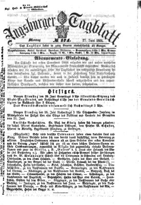 Augsburger Tagblatt Montag 27. Juni 1864