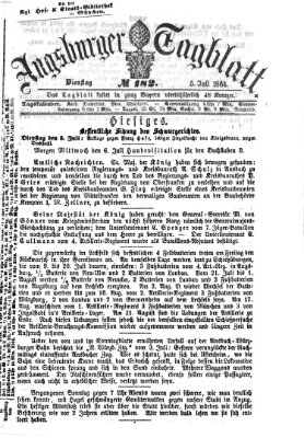 Augsburger Tagblatt Dienstag 5. Juli 1864