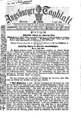 Augsburger Tagblatt Mittwoch 6. Juli 1864