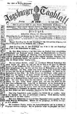 Augsburger Tagblatt Freitag 15. Juli 1864