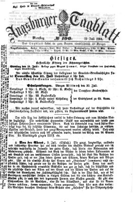 Augsburger Tagblatt Dienstag 19. Juli 1864