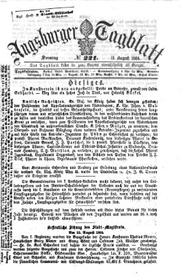 Augsburger Tagblatt Sonntag 14. August 1864