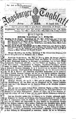 Augsburger Tagblatt Freitag 19. August 1864