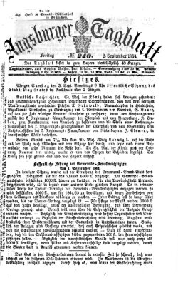 Augsburger Tagblatt Freitag 2. September 1864