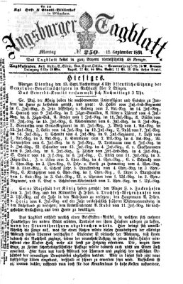 Augsburger Tagblatt Montag 12. September 1864