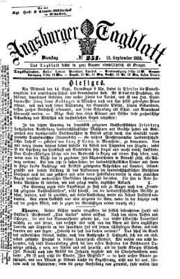 Augsburger Tagblatt Dienstag 13. September 1864