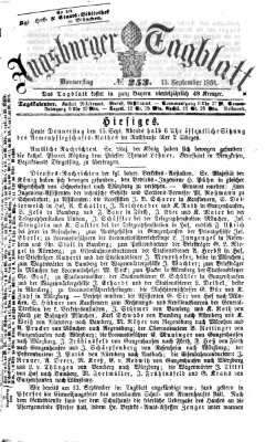 Augsburger Tagblatt Donnerstag 15. September 1864