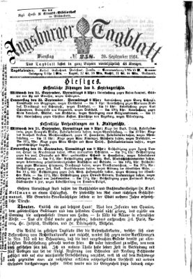 Augsburger Tagblatt Dienstag 20. September 1864