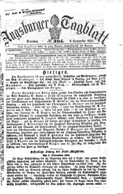 Augsburger Tagblatt Sonntag 6. November 1864