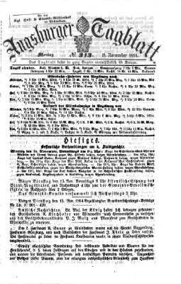 Augsburger Tagblatt Montag 14. November 1864