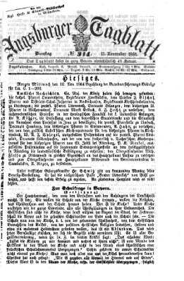 Augsburger Tagblatt Dienstag 15. November 1864