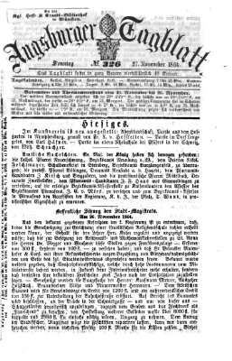 Augsburger Tagblatt Sonntag 27. November 1864