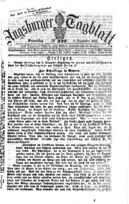 Augsburger Tagblatt Donnerstag 8. Dezember 1864