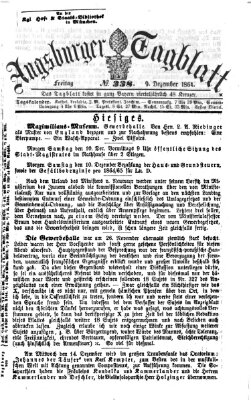 Augsburger Tagblatt Freitag 9. Dezember 1864