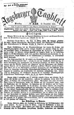 Augsburger Tagblatt Dienstag 13. Dezember 1864