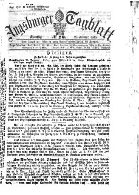 Augsburger Tagblatt Samstag 28. Januar 1865