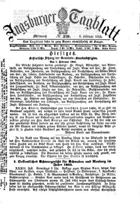 Augsburger Tagblatt Mittwoch 8. Februar 1865