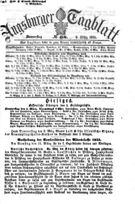 Augsburger Tagblatt Donnerstag 9. März 1865