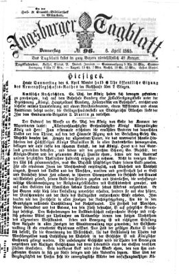 Augsburger Tagblatt Donnerstag 6. April 1865