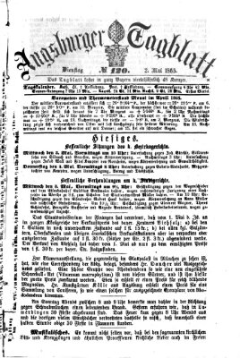 Augsburger Tagblatt Dienstag 2. Mai 1865