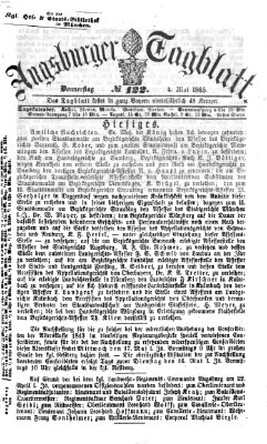 Augsburger Tagblatt Donnerstag 4. Mai 1865