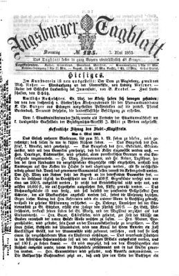 Augsburger Tagblatt Sonntag 7. Mai 1865