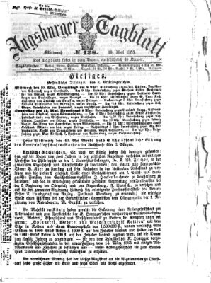 Augsburger Tagblatt Mittwoch 10. Mai 1865