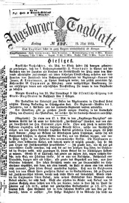 Augsburger Tagblatt Freitag 19. Mai 1865